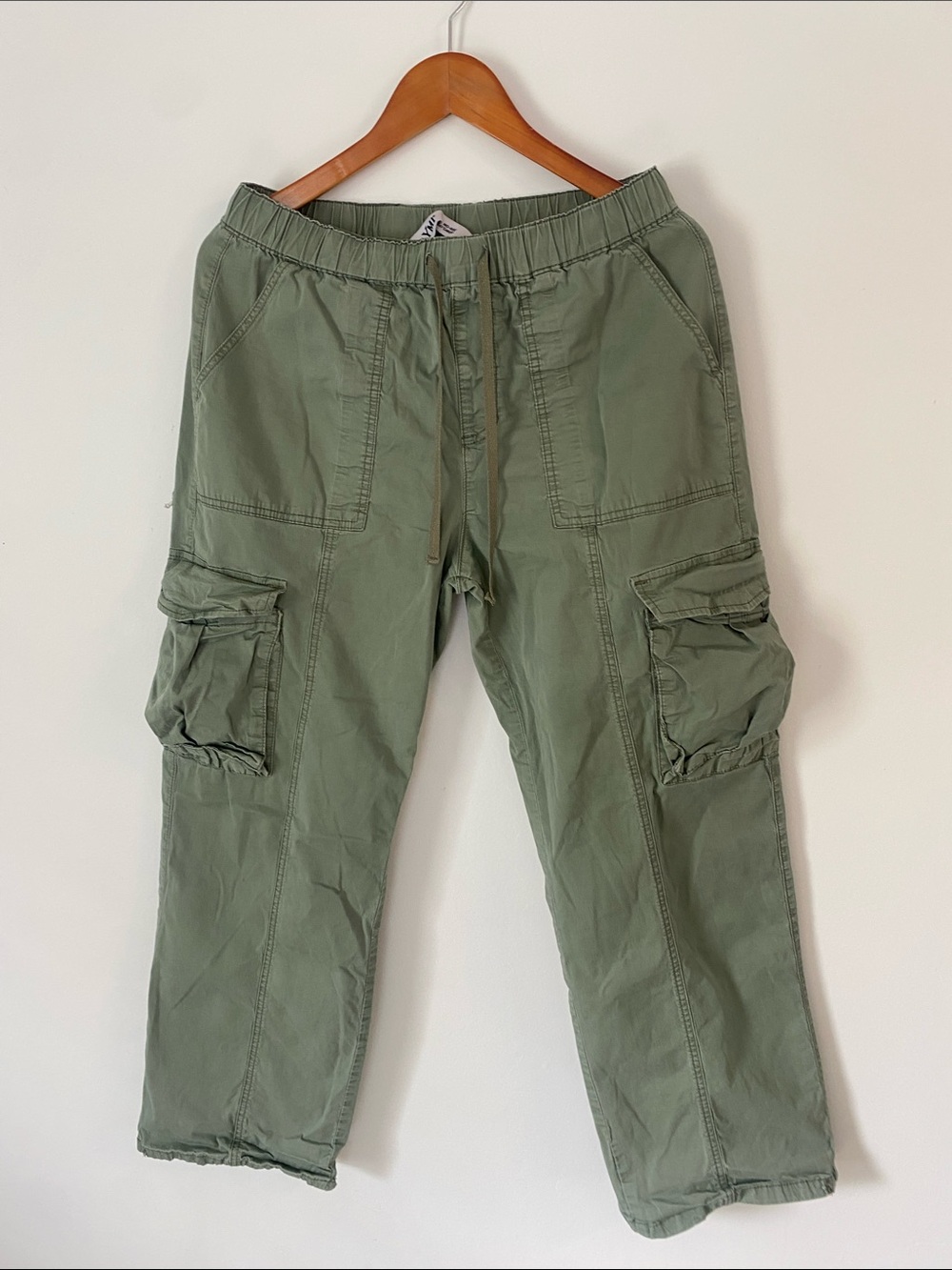 YMI Vintage mid rise All Day Cargo Combat Punk Pants Olive green pants